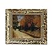 Dollhouse Miniature 1:12 Frame Autumn Woods Mural Wall Painting