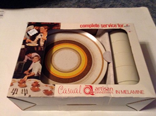 Casual Artisan Dinneware Set Complete Service for 4