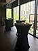 Banquet Tables Pro Black 30 x 42 Fitted Highboy Cocktail Spandex Table Cover