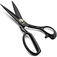 CINKCO® 12.0 inch Professional Sewing Scissors Heavy Duty 65Mn Forged Alloy Steel Premium Household Office Shears Ultra Sharp for Thickened Leather Fabric Cutting Dressmaking (Super Large)