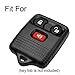 Coolbestda Rubber Smart 3buttons Key Fob Cover Remote Case Keyless Protector Jacket for Ford F150 F250 F350 Explorer Ranger Escape Expedition