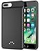 [Upgraded] iPhone 7 Plus/8 Plus Battery Case, Emishine 4000 mAh Super Thin and Lightweight Rechargeable External Battery Portable Power Charger Case for iPhone 8 Plus/7 Plus/6 Plus/6S Plus(Black)