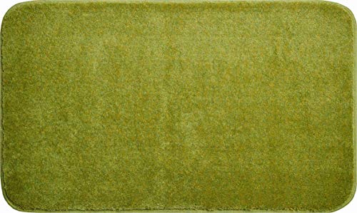 Linea Due Bath Rug, Ultra Soft and Absorbent, Anti Slip, 5 Years Warranty, FANTASTIC, Bath Rug 60x90 cm, Green