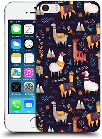 Official Oilikki Llamas Animal Patterns Hard Back Case for Apple iPhone 5 / 5s / SE