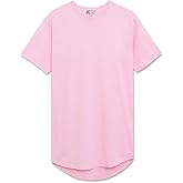 JC DISTRO Mens Hipster Hip Hop Elong Longline Crewneck T-Shirt