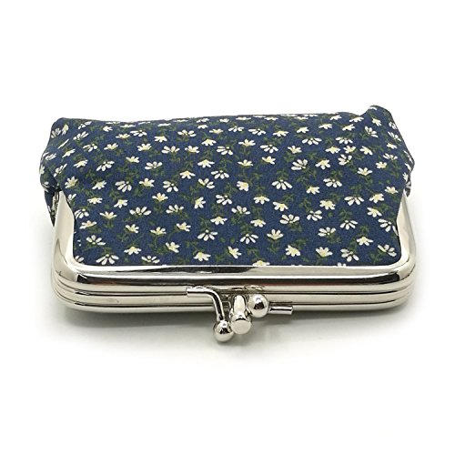 Cute Floral Buckle Coin Purses Vintage Pouch Kiss-lock Change Purse Wallets (11) - Thumbnail 2