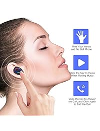 Auriculares inalámbricos, Auriculares inalámbricos Bluetooth 5.0, Auriculares inalámbricos con micrófono, Auriculares con cancelación de ruido, Auriculares Bluetooth IPX6 a prueba de agua, Auriculares Bluetooth deportivos para teléfono
