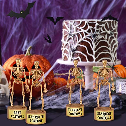 image for ORIENTAL CHERRY Halloween Party Supplies - Golden Skeleton Trophies fo