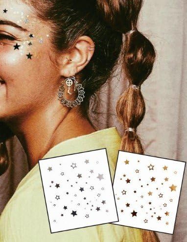 Tatouages Autocollants Temporaires Pour Visage Et Yeux Lot