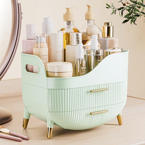 VG VISIONGOOD Moderner Großer Schminkorganizer mit 2 Schubladen
