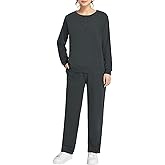 Weintee Women's Petite Sweatsuits Button Down Sweatshirt and Sweatpants Sets Cotton Jogging Suits
