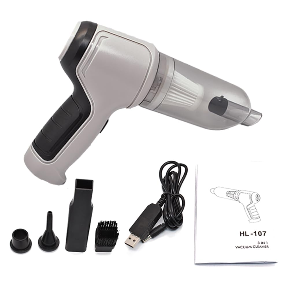 Photo 1 of Mocessory Wireless Handheld Car Vacuum Cleaner - 90° Foldable Portable Vacuum Cleaner for Car,9000PA Suction Cordless Rechargeable Mini Car Vacuum,Home and Office (Gray)