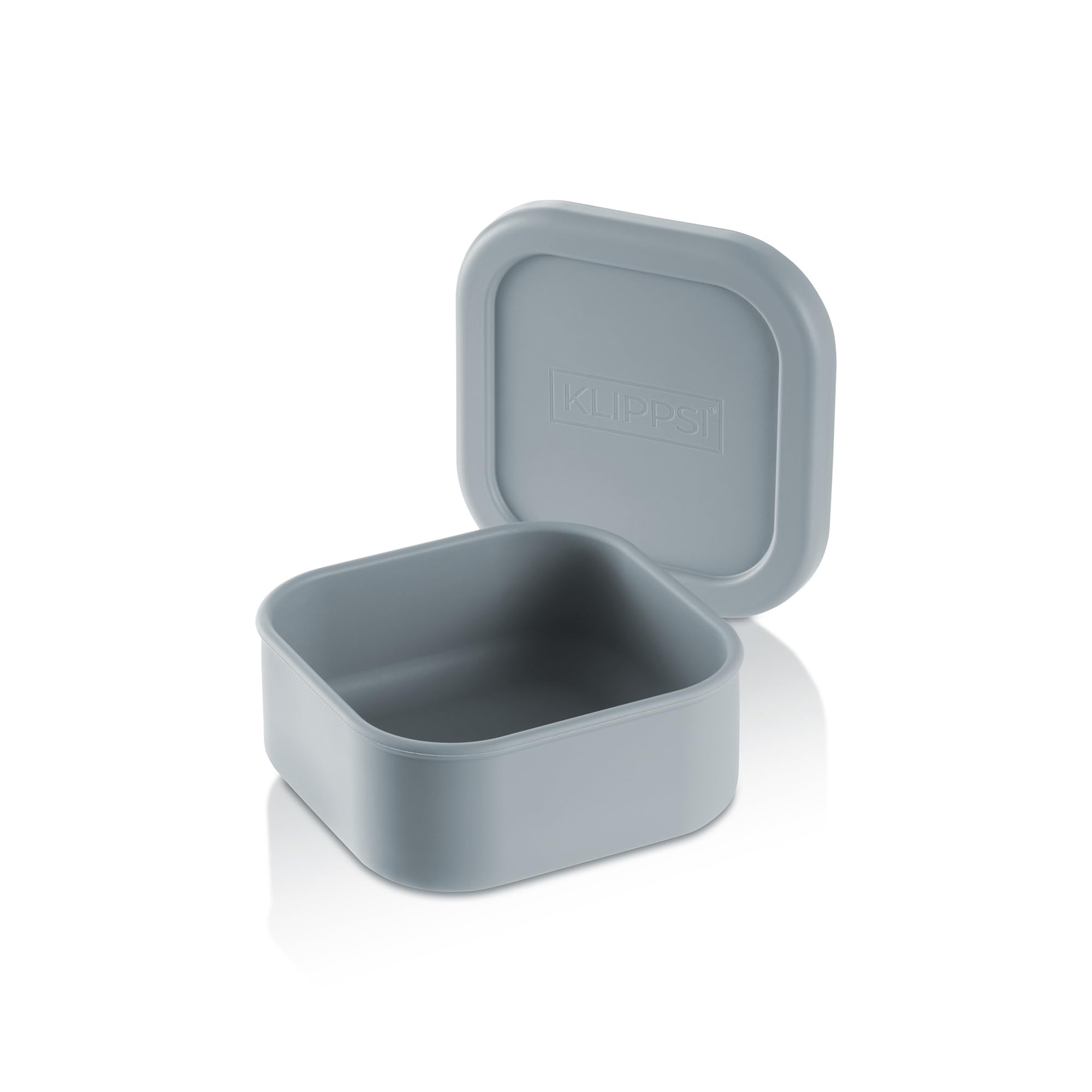 KLIPPSI® Lunch Box Storage Containers Made of Platinum Silicone Tear-Resistant, Heat-Cold-Resistant, Leak-Proof, Dishwasher Safe (Light Blue, Small)