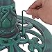 Giantex 28 Inch Height Pedestal Bird Bath, Vintage Standing Bird Feeder w/Antique Flower & Bird Decoration, Lightweight, Bird Baths for Outdoors Garden Yard Patio Decor (Green)