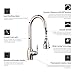 pH7174; WE7003 1-hole Brass 360 degree Pull-down Kitchen Sink Faucet with Magnetic Sprayer; 1- handle Kitchen Faucet; Excellent Finish, Nylon Hose, and Docking System, Brushed Nickel
