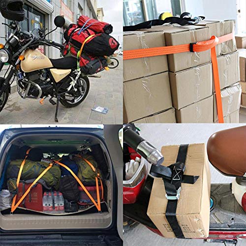 YOUNGFLY 1M Car Buckle Tie-Down Belt Cargo Straps for Motorcycle Bike Luggage Bag Tow Rope Strong Ratchet Purple