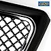 EAG Replacement Mesh Grille Upper Front Matte Black Grill Fit for 2004-2008