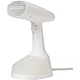 Amazon Basics Handheld Garment Steamer for Clothes, 1500W Turbo Extreme Steam with Dual Steam Modes, Auto Shut-off, Fabric Accessories, White