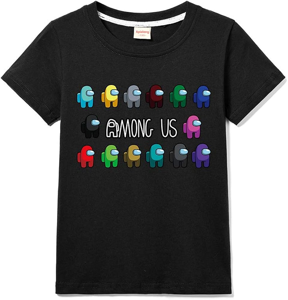 Among Us Boy Girl TShirts 100 Cotton Summer Tee Amazon.co.uk Clothing