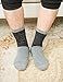 ADFOLF Mens Warm Wool Socks Thick Winter Thermal Stripe Wool Crew Socks (mixed color-1)