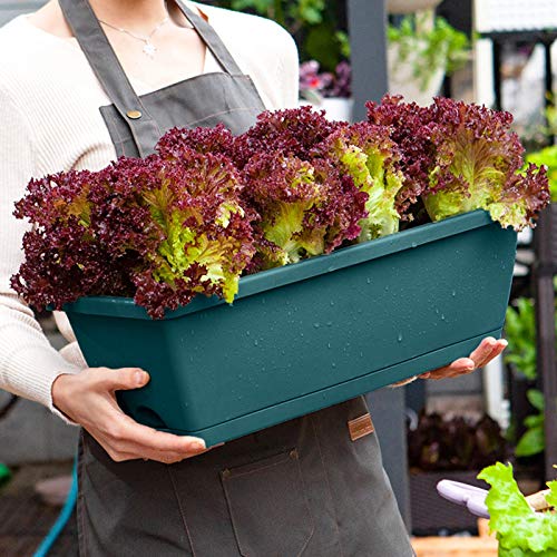 MIUYQ Pflanzkasten Kunststoff Paletten Blumenkasten Balkonkasten Palettentopf Pflanzkübel Europalette pflanzkasten für… – Bild 5