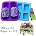 Silicone Mold, praying angel Craft Art Silicone Soap Mold, life tree Craft Molds DIY Handmade Soap Molds - Set of 2 for 8 Cavities - best Handmade gifts - Soap Making Supplies by YSCEN