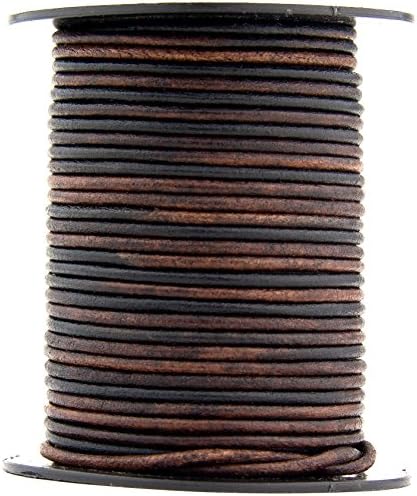 Xsotica Round Leather Cord 2mm Gypsy Sippa (50 meters (54 Yards))