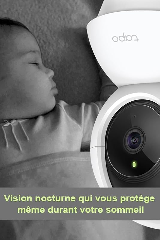 1080P Camera Interieur WiFi 360° Connectée Lot de 2,C200P2