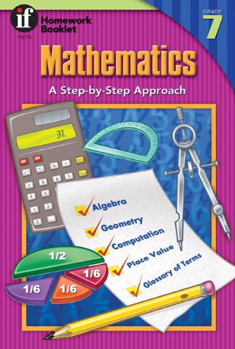Mathematics a step by step approach homework booklet grade 7 homework booklets image