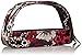 Vera Bradley Women's Cotton Clear Cosmetic Makeup Bag Duo, Rosewood, One Size