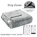 RCURT Ultral Soft Minky Removable Cover for Weighted Blanket Machine Washable Easy To Clean Perfect for Weight Blanket and Normal Blanket Adult Queen Size (Cover Dimension 60