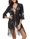 Invug Women Swimsuit Beach Wear Dress Tassel Bathing Suit Lace Bikini Cover up