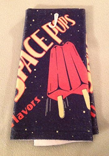 The Artist's Kitchen Retro Spacepops Terry Kitchen Dish Towel