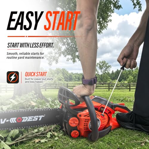 14 inch Gas Chainsaw, 25cc Lightweight Rear Handle Chainsaw photo 11