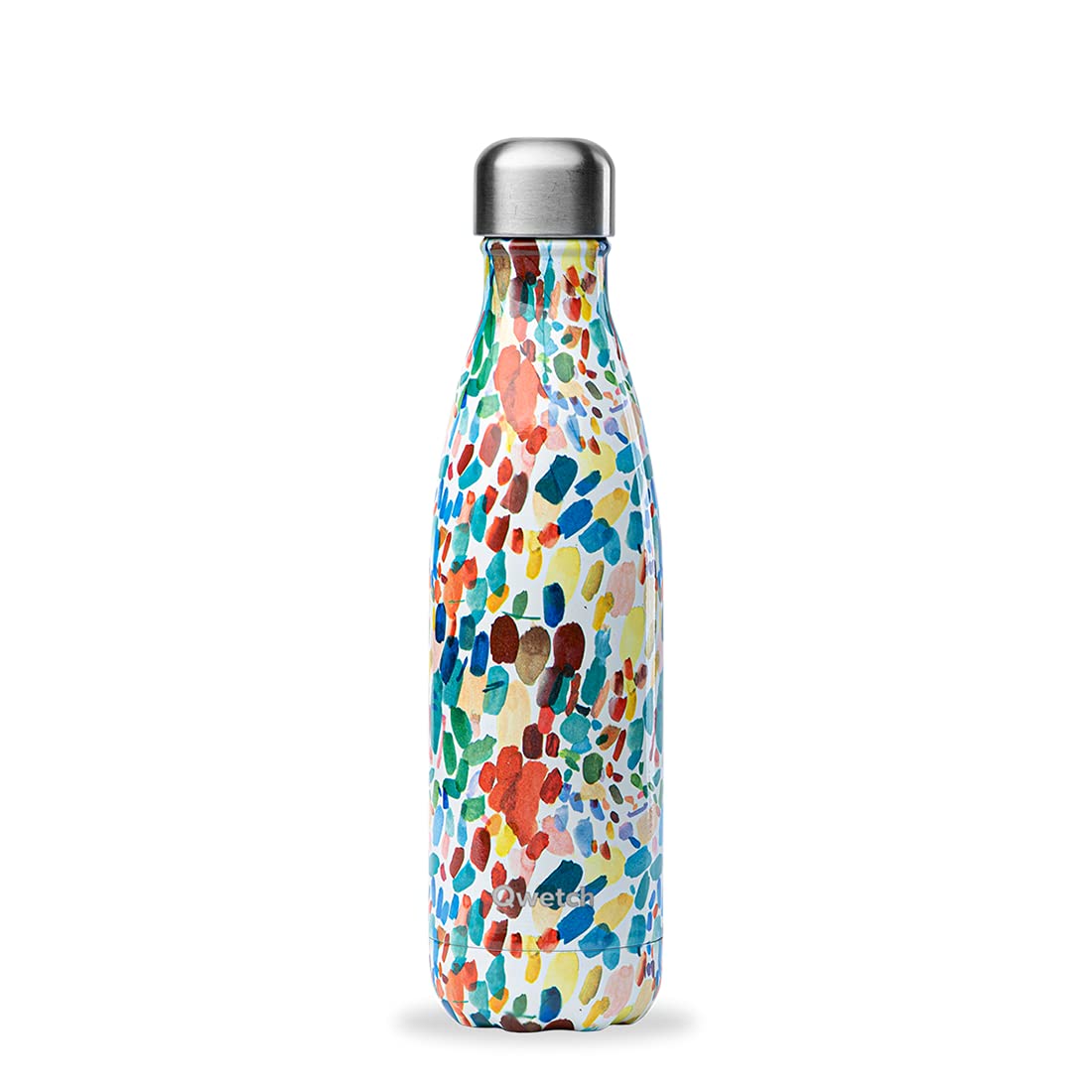 Qwetch - Insulated Originals Bottle - Arty 500 ml - Stainless Steel Water Bottle - 24h Cold and 12h Hot - Leakproof, BPA Free & Reusable for Sports & Travel
