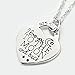 YFN 925 Sterling Silver I Love You to the Moon and Back Heart Pendant Necklace 18