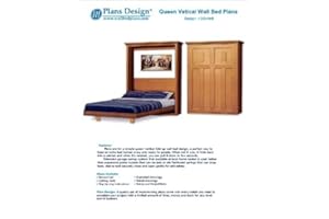 Plans Design Murphy Craftsman Vertical Queen Size Wall / Murphy Bed Woodworking 2QVWB