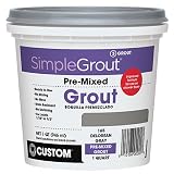 Custom PMG165QT 1-Quart Simple Premium Grout, Delorean Gray (Pack May Vary)
