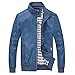 Nantersan Mens Casual Jacket Outdoor Sportswear Windbreaker Lightweight Bomber Jackets and Coats,X-Small,Jk025 Blue