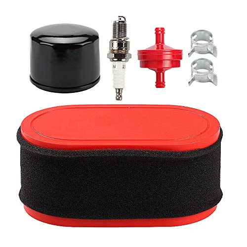 Butom 937-05065 951-12260 Air Filter + 951-12690 Oil Filter Spark Plug for MTD Yard Manchines Troy-Bilt Cub Cadet Engine 178-L0 178-LU 4P90HU 4P90JHA 4P90JT 4P90JU 4P90M0 4P90MU