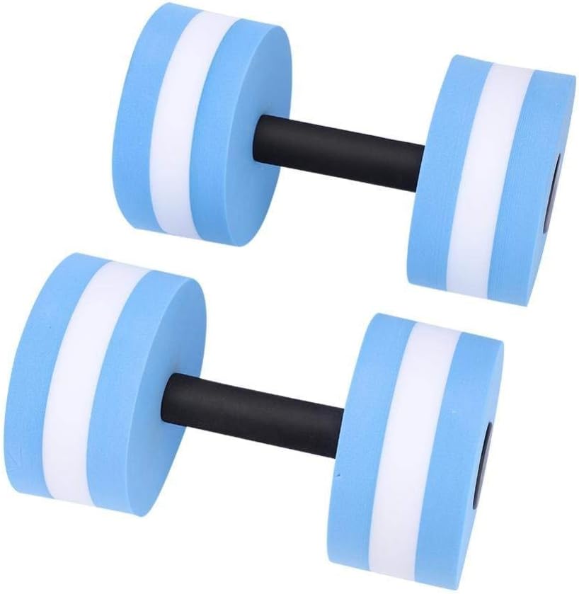 Fitness Dumbbell 1 Pair Of Foam Strong Resistance Dumbbells Pool Barbell Float Aqua Exercises Equipment,Blau
