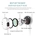 Earphones, In Ear Earphones with Microphone Stereo Headphone,Sport Headset Stereo Headphones Remote Volume Control with Microphone Light Weight Fits Android Apple Other Devices 2Pack (Black&White)