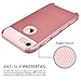 MagicMobile iPhone 7 Case, iPhone 8 Rose Gold Case, Slim Hybrid Corner Protection Rugged Dual Layer [Shock Absorption] TPU with Hard [Anti Scratch] Cute Case for Apple iPhone 7/8 (4.7