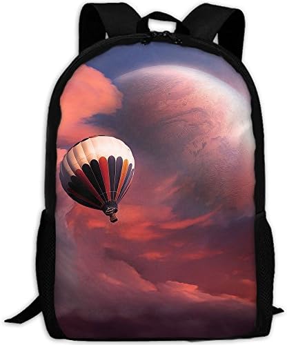 Adult Laptop Travel Hiking Backpack Red Sky Air Balloon School Multipurpose Bags Stylish Durable Daypacks
