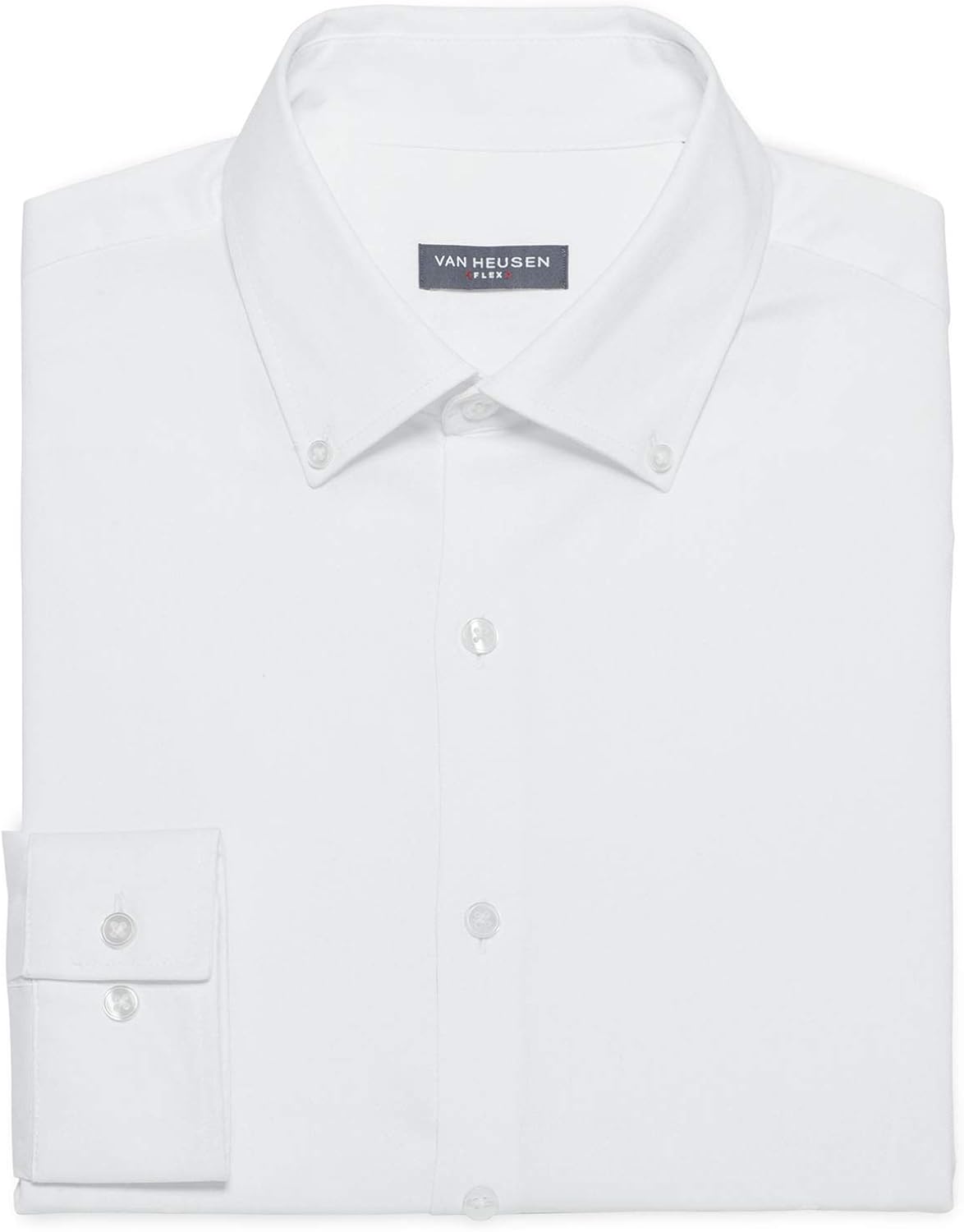 Van Heusen Men's Dress Shirt Slim Fit Flex Collar Stretch Solid at  Men’s Clothing store