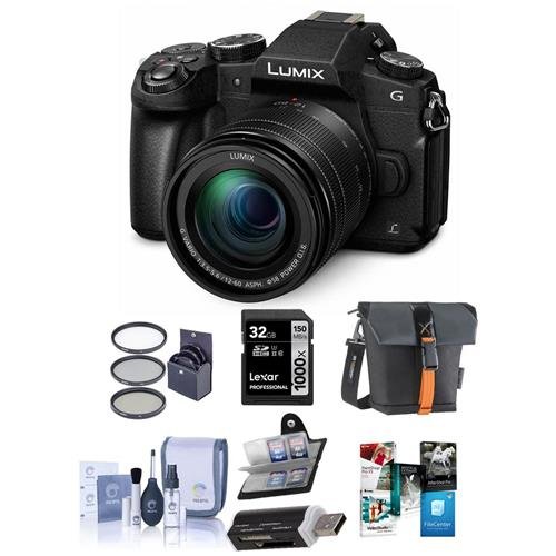 Panasonic-Lumix-DMC-G85-Mirrorless-Camera-with-12-60mm-F35-56-Lumix-G-Vario-Power-OIS-Lens-Black-Bundle-with-Bag