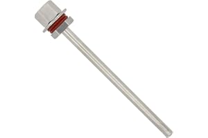 OTOMATICO 1/2 inch thermowell weldless with Screw nut Gasket Stainless Steel 304 for Homebrew Brewing 30mm 50mm 100mm 150mm 200mm 300mm 400mm 500mm (500mm)