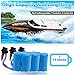 3pcs 600mAh Li-ion Battery, 7.4V(2 3.7V) Li-ion Batteries with 1 to 3 Charger for UDI UDI001, 2s Battery 15C Replacement Battery for Venom RC Boat