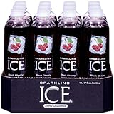Sparkling ICE Spring Water (Black Cherry, 17 Oz Pack of 12 Units)