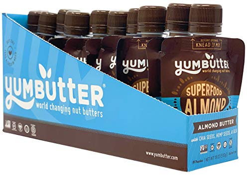 Superfood Almond Butter Packets by Yumbutter, Individual Snacks, Gluten Free, Vegan, Non-GMO, 1.8oz Packet (Pack of 10) - Thumbnail 6